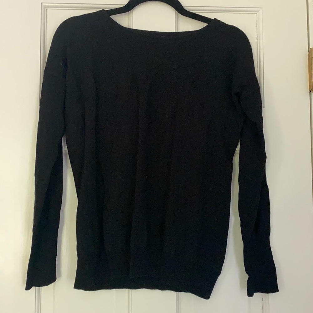 Theory Black Wool Sweater